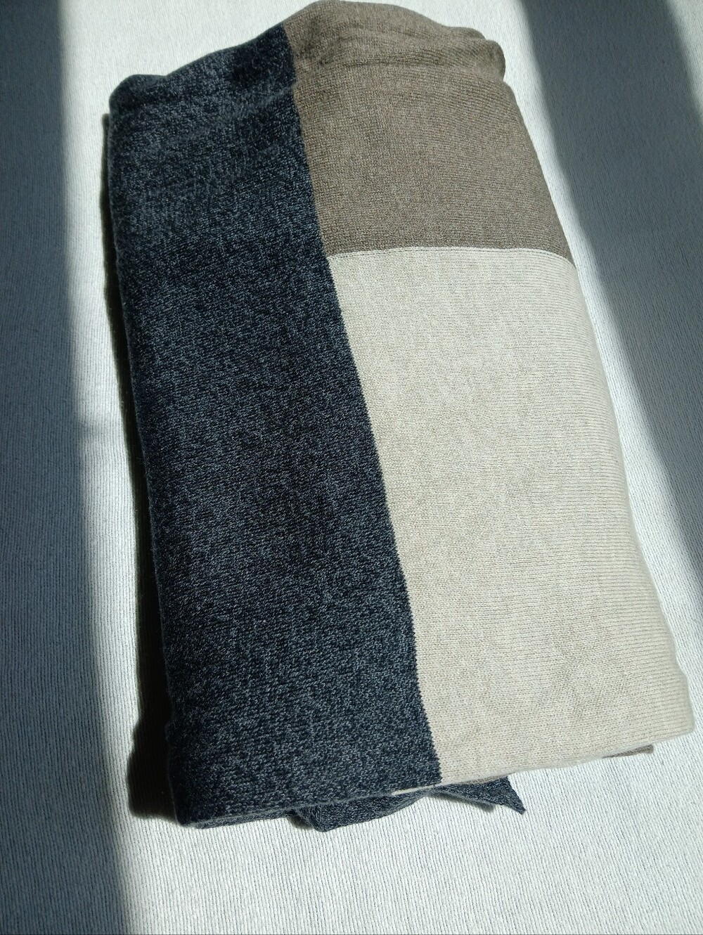 zestt The Dreamsoft Organic Cotton Travel Scarf Color Brownstone Colorblock - Picture 2 of 8